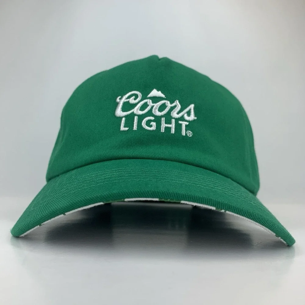 Coors Light Green Hat Shamrock St Patrick's Day Adjustable Cotton Baseball Cap